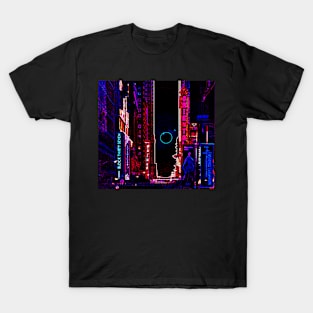 City Street Neon Art T-Shirt